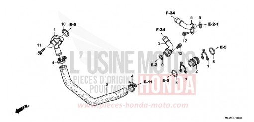 TUYAU D'EAU NT700VAB de 2011